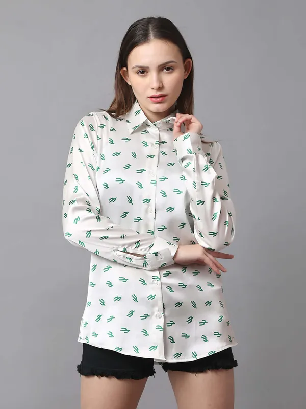 Off_White_Cactus_Printed_Satin_Regular_Fit_Solid_Shirt