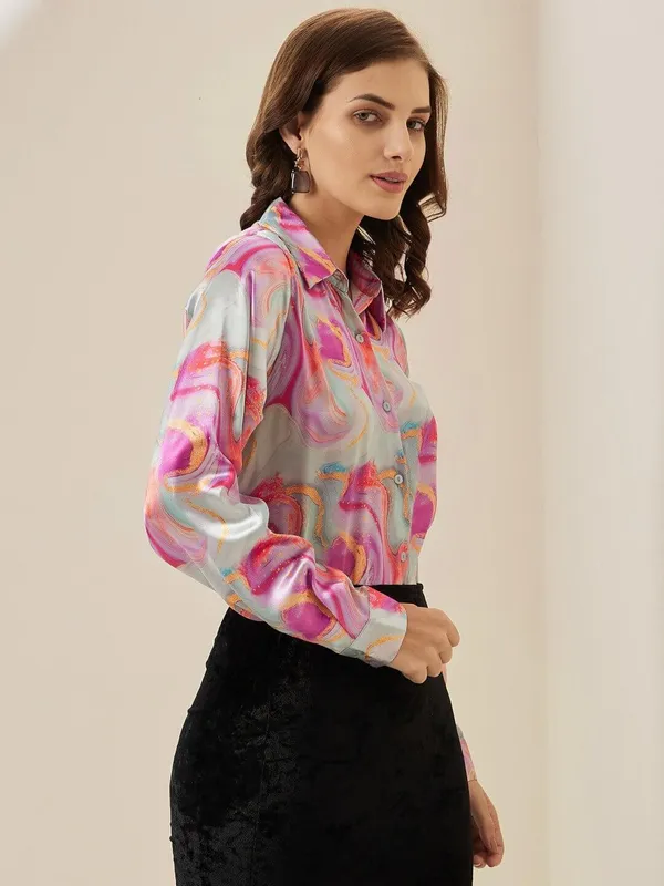 Multicolor_Satin_Marble_Printed_Regular_Fit_Solid_Shirt