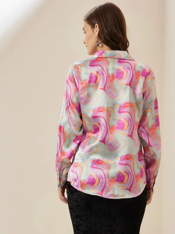 Multicolor_Satin_Marble_Printed_Regular_Fit_Solid_Shirt