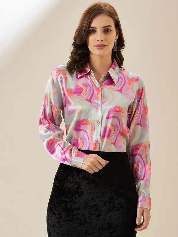 Multicolor_Satin_Marble_Printed_Regular_Fit_Solid_Shirt