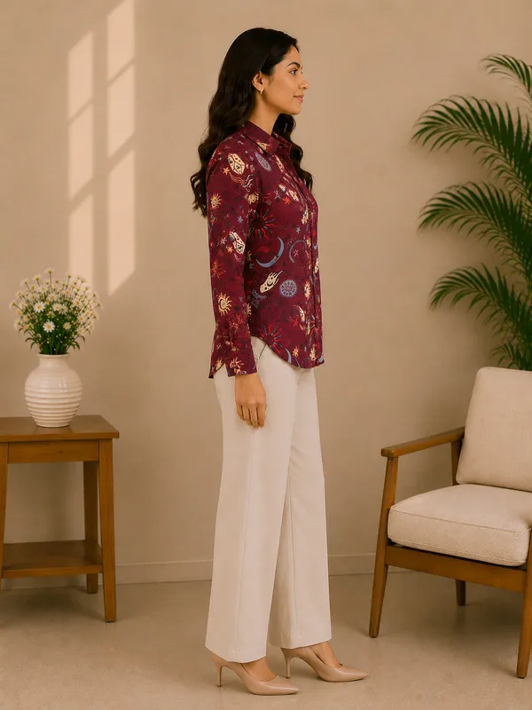 Fortune_Teller_Burgundy_Shirt