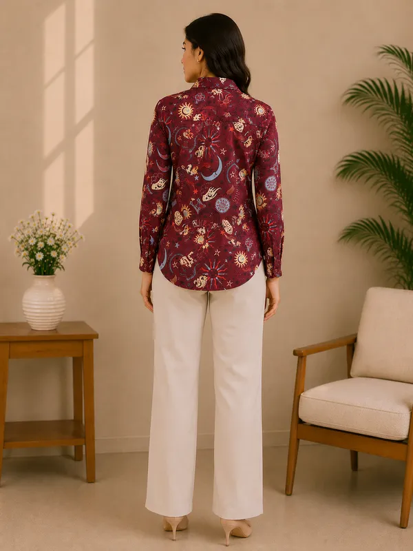 Fortune_Teller_Burgundy_Shirt