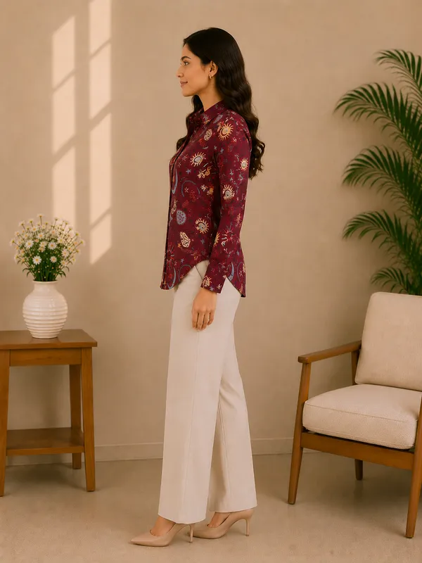 Fortune_Teller_Burgundy_Shirt