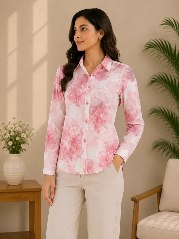 Pink_Petal_Printed_Shirt