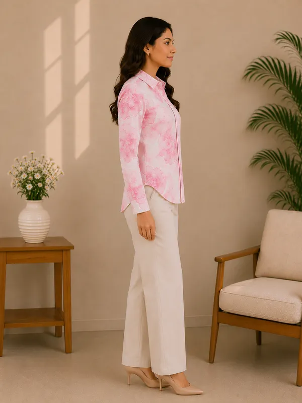 Pink_Petal_Printed_Shirt