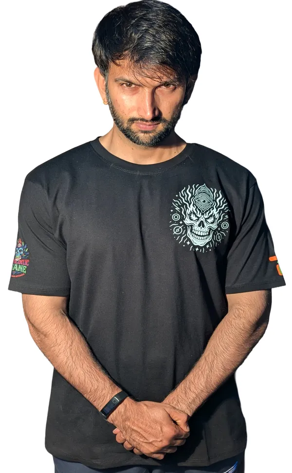HALLOWEEN_SKULL_|_DESIGN_|_RGB_REACTIVE_MOTIONS_|_Bio-Washed_COTTON_|_210_GSM_T-SHIRT