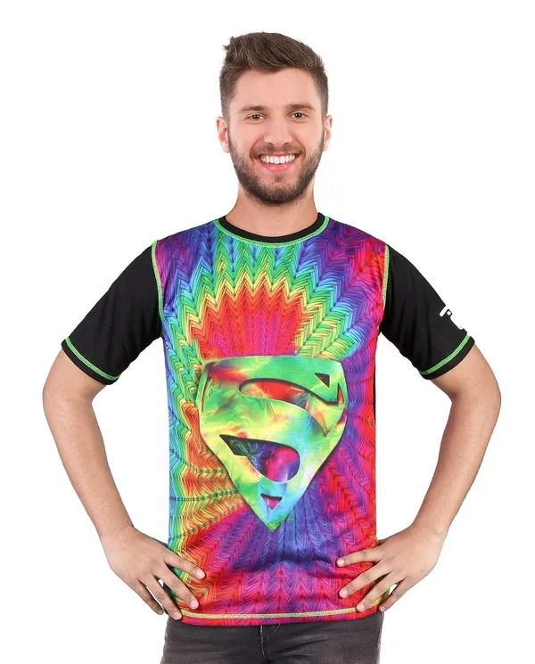SUPERMAN-PORTAL_|_UV_Reactive_T-SHIRT_Dry_Fit_Micro_&_100%_Biowashed_Cotton__|_210_GSM