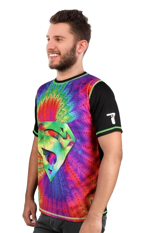 SUPERMAN-PORTAL_|_UV_Reactive_T-SHIRT_Dry_Fit_Micro_&_100%_Biowashed_Cotton__|_210_GSM