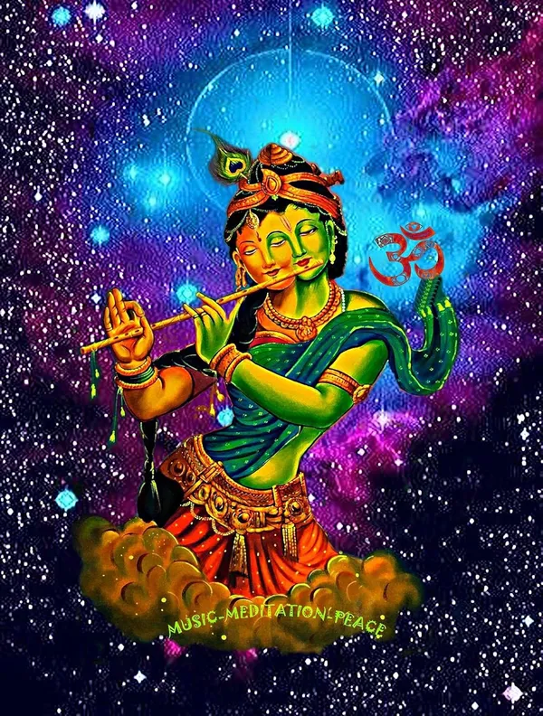 RADHA-KRISHNA-MUSIC_MEDITATION_|_UV_Reactive_Art_|_T-SHIRT_Dry_Fit_Micro_&_100%_Biowashed_Cotton__|_210_GSM