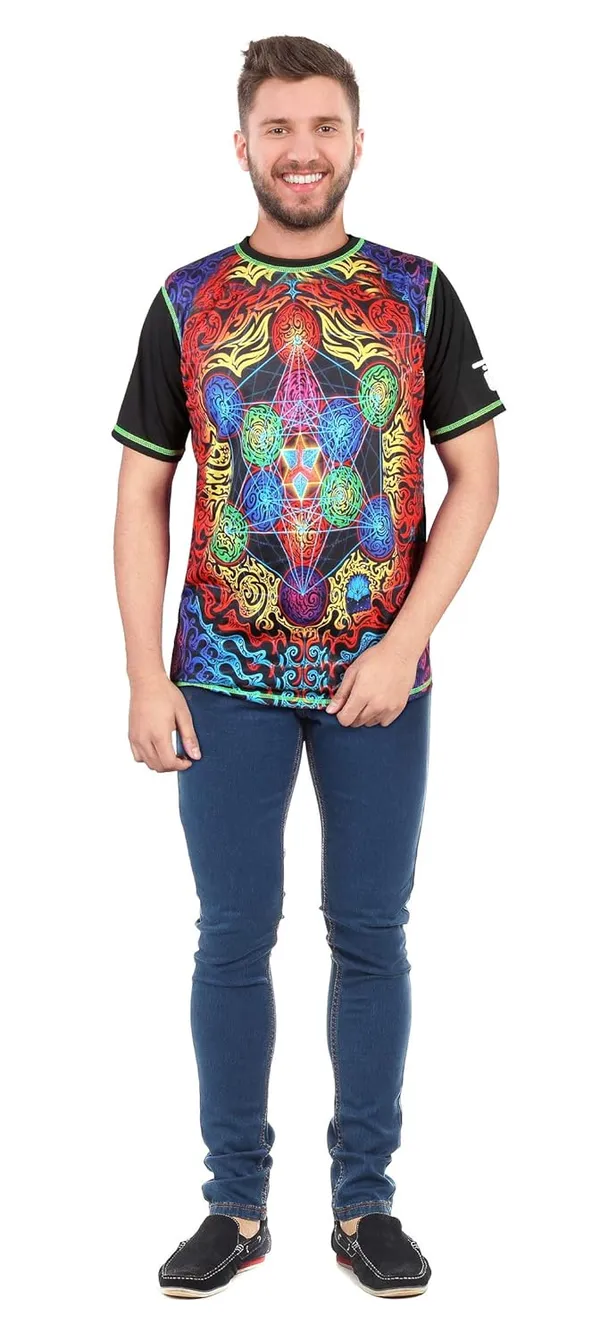 ENERGY_BALANCE_INTERVENTION_|_UV_Glow_Design_|_Unisex_T-SHIRT__|_210_GSM