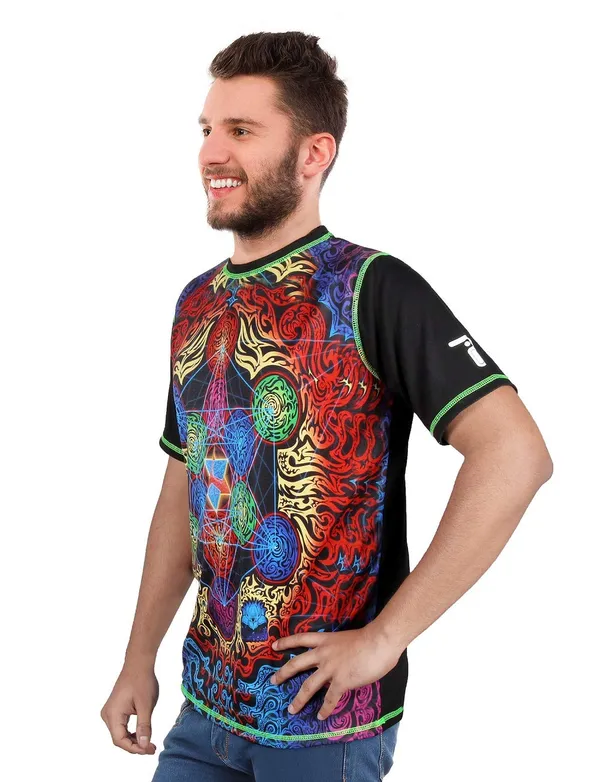 ENERGY_BALANCE_INTERVENTION_|_UV_Glow_Design_|_Unisex_T-SHIRT__|_210_GSM