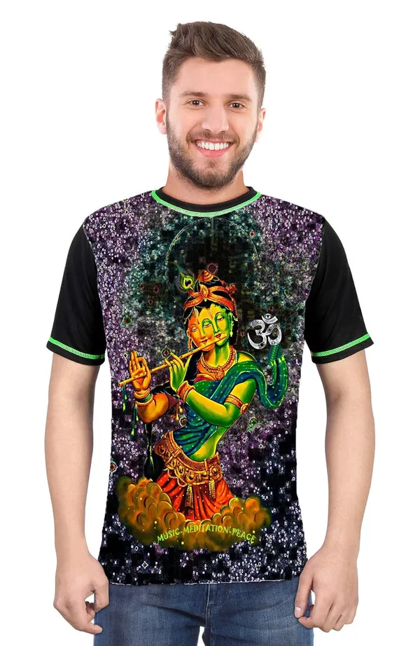 RADHA-KRISHNA_FLUTE-MUSIC_|_SPIRITUAL_T-SHIRT_|_210_GSM