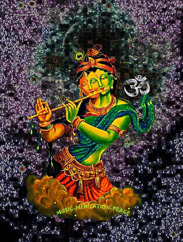 RADHA-KRISHNA_FLUTE-MUSIC_|_SPIRITUAL_T-SHIRT_|_210_GSM