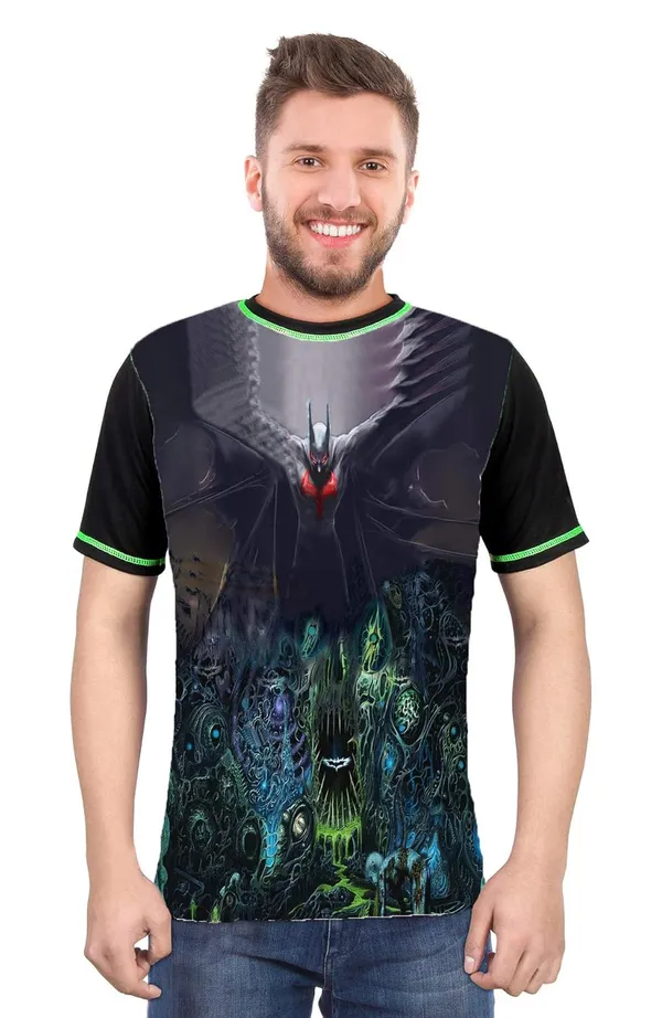 PSY_BATMAN_PORTAL_|_UV_REACTIVE_ART_|_REGULAR_FIT_|_T-SHIRT_|_210_GSM