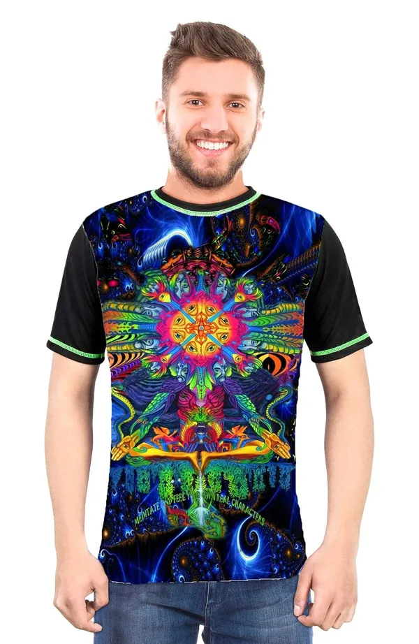 PSY-RAVAN-_INNER-MIND-MEDITATION__|_UV_Reactive_Art_|_UNISEX_T-SHIRT__|_210_GSM