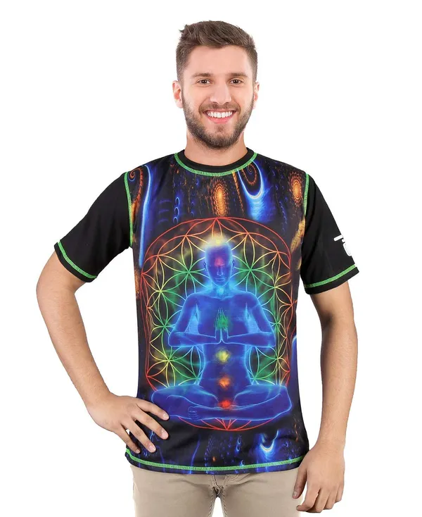 CHAKRA-MEDITATION-PORTAL_|_UV_Reactive_Art_|_T-SHIRT_|_210_GSM