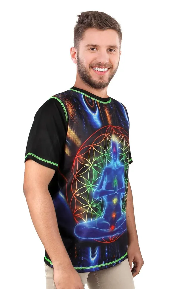 CHAKRA-MEDITATION-PORTAL_|_UV_Reactive_Art_|_T-SHIRT_|_210_GSM
