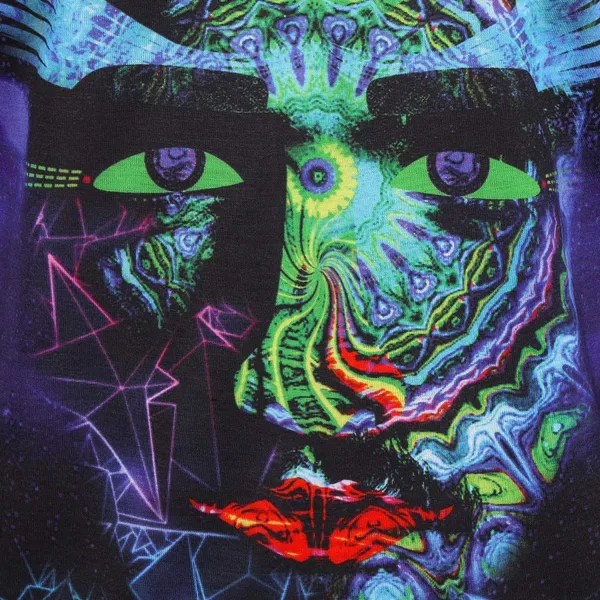 FACE_DIMENSION_|_UV_Glow_Design_|_UNISEX_T-shirt_Dry_Fit_Micro_&_100%_Biowashed_Cotton__|_210_GSM