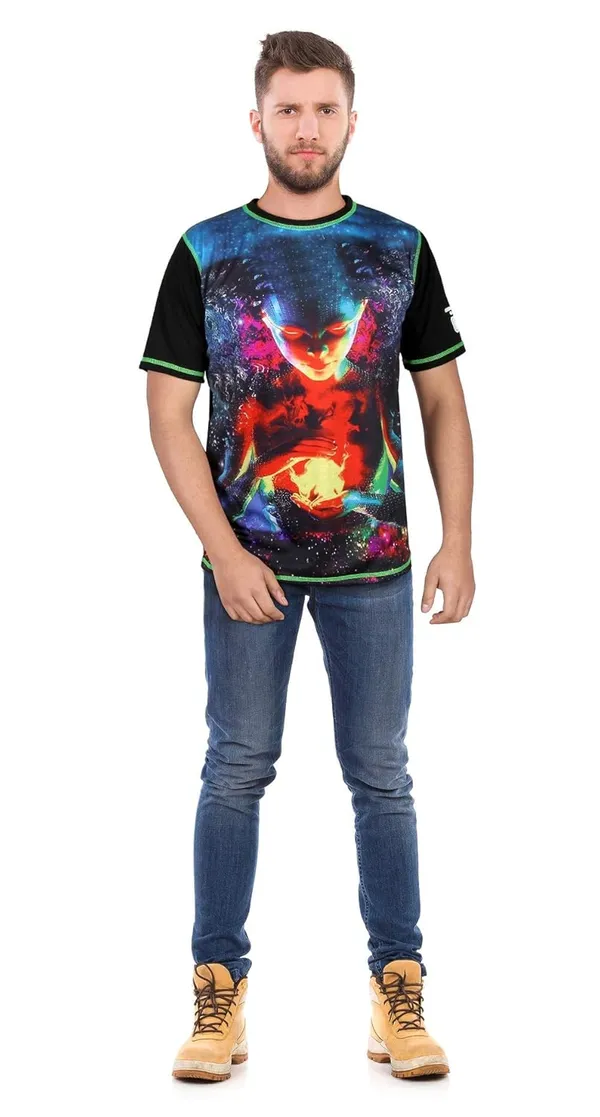 PSY_FIRE_ENERGY_PORTAL_|_UV_Glow_Design_|__T-shirt_Dry_Fit_Micro_&_100%_Biowashed_Cotton__|_210_GSM