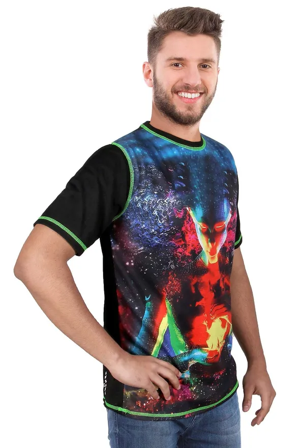 PSY_FIRE_ENERGY_PORTAL_|_UV_Glow_Design_|__T-shirt_Dry_Fit_Micro_&_100%_Biowashed_Cotton__|_210_GSM