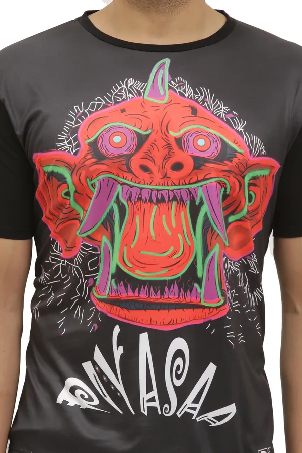 PSY_PIYASA_PORTAL_|_UV_REACTIVE_|_DARK_CHARACTER__|_T-SHIRT__|__Dry_Fit_Micro_&_100%_Biowashed_Cotton__|_210_GSM