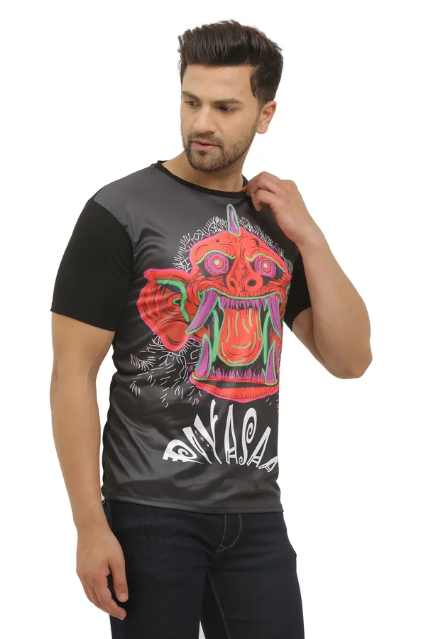 PSY_PIYASA_PORTAL_|_UV_REACTIVE_|_DARK_CHARACTER__|_T-SHIRT__|__Dry_Fit_Micro_&_100%_Biowashed_Cotton__|_210_GSM