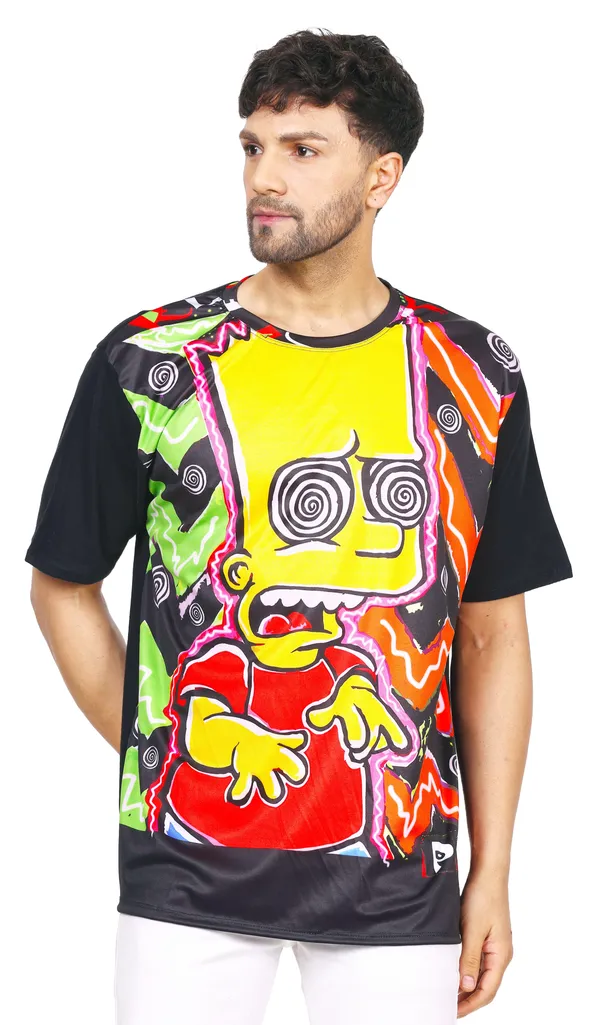 BART-TRIPPING_|__UV_Reactive_Design_|__T-shirt__|_210_GSM