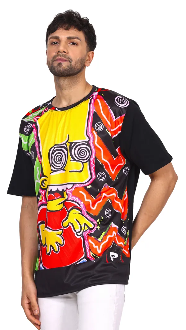 BART-TRIPPING_|__UV_Reactive_Design_|__T-shirt__|_210_GSM