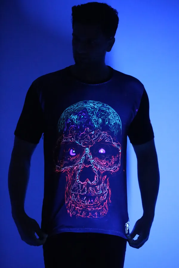 INSANE_SKULL_ART_|_Classy_Fit_|_UV_Reactive_T-SHIRT_Dry_Fit_Micro_&_100%_Biowashed_Cotton__|_210_GSM