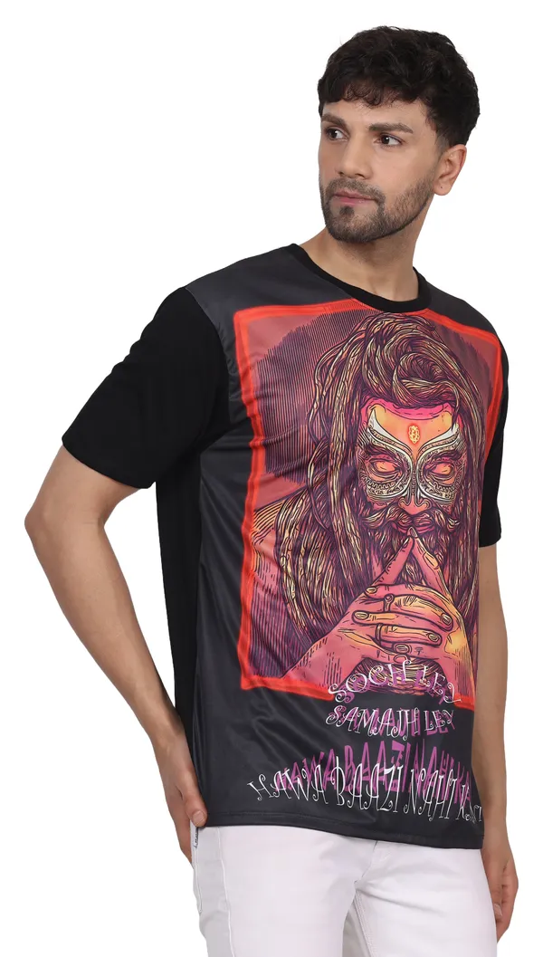 PSY_HAWABAZZI_PORTAL_|_UV_Reactive_Design_|_Unisex_T-shirt_|_210_GSM