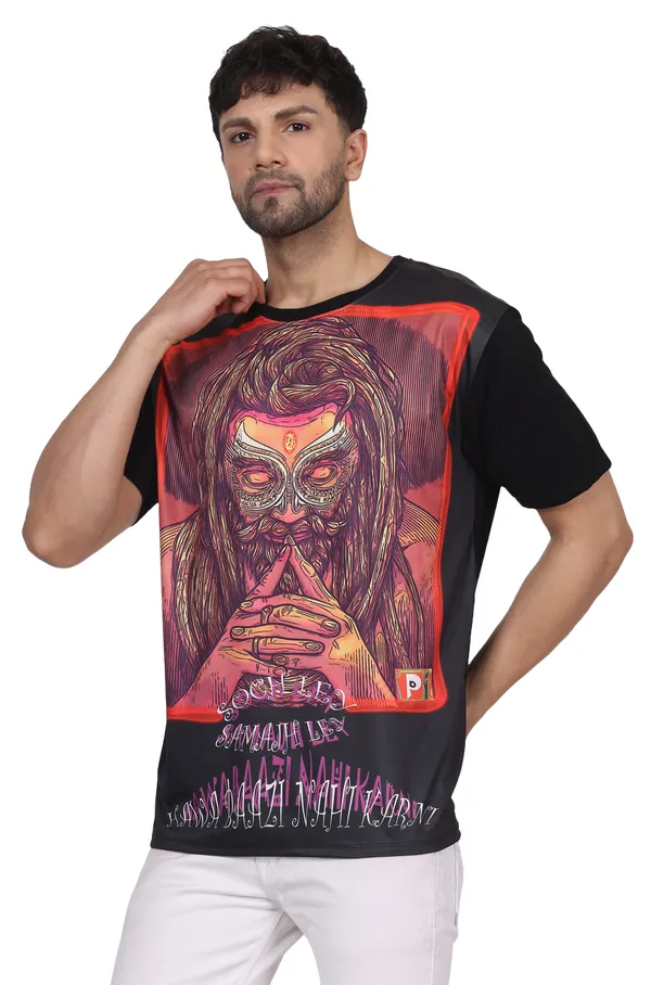 PSY_HAWABAZZI_PORTAL_|_UV_Reactive_Design_|_Unisex_T-shirt_|_210_GSM