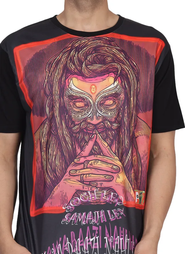 PSY_HAWABAZZI_PORTAL_|_UV_Reactive_Design_|_Unisex_T-shirt_|_210_GSM