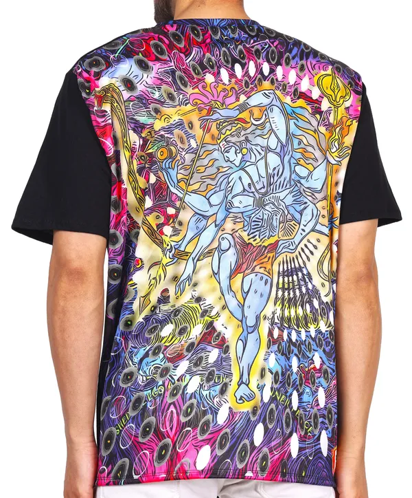 UV_REACTIVE_ART_|_PSY_SHIVA_NATARAJ_|_REVERSE-EDITION_|_SPIRITUAL_JOURNEY|_T-SHIRT_|_210_GSM
