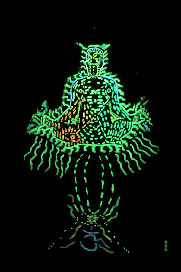 One-Of-Kind_|_MYSTIC-MEDITATION__|_INSANE-MYSTIC-4D-ART|_UV_&_Glow_In_Dark__|_SANDO