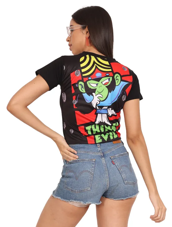 THINK_EVIL_MOJO_|_UV_REACTIVE_CROP_TOP_|_210_GSM