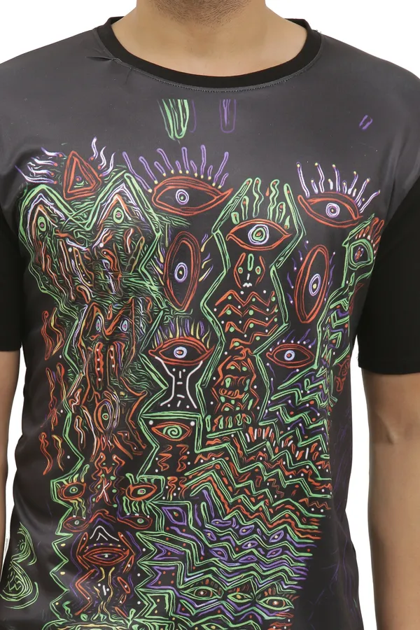 PSY_INSANE_SPACE_ART_|_UV_Reactive_T-SHIRT_Dry_Fit_Micro_&_100%_Biowashed_Cotton__|_210_GSM