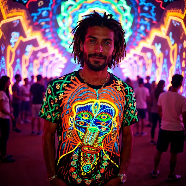 One-Of-Kind_|_INSANE-Mystic-4D-_HandArt_|_JOURNEY_OF_MOTHER_|_UV_&_Glow_In_Dark_|__T-Shirt__|_210_GSM