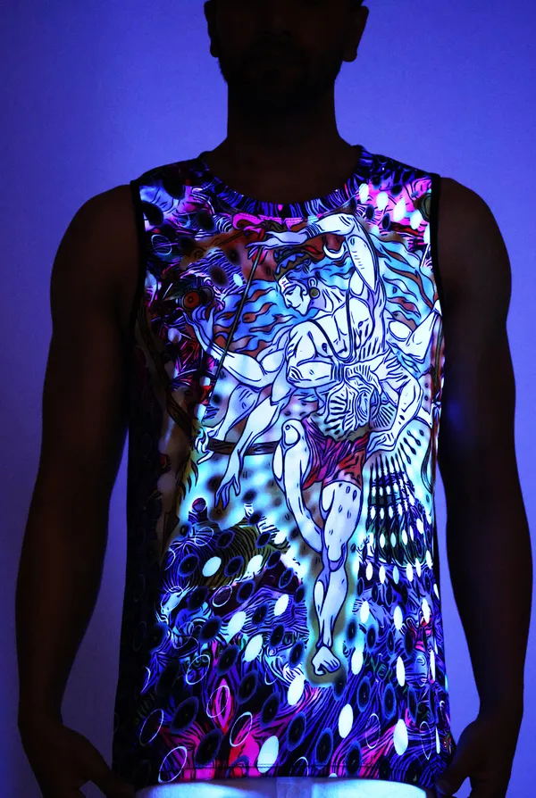 PSY_SHIVA_NATARAJ_|_UV_Reactive_Design_|_Spiritual_Journey_SANDO