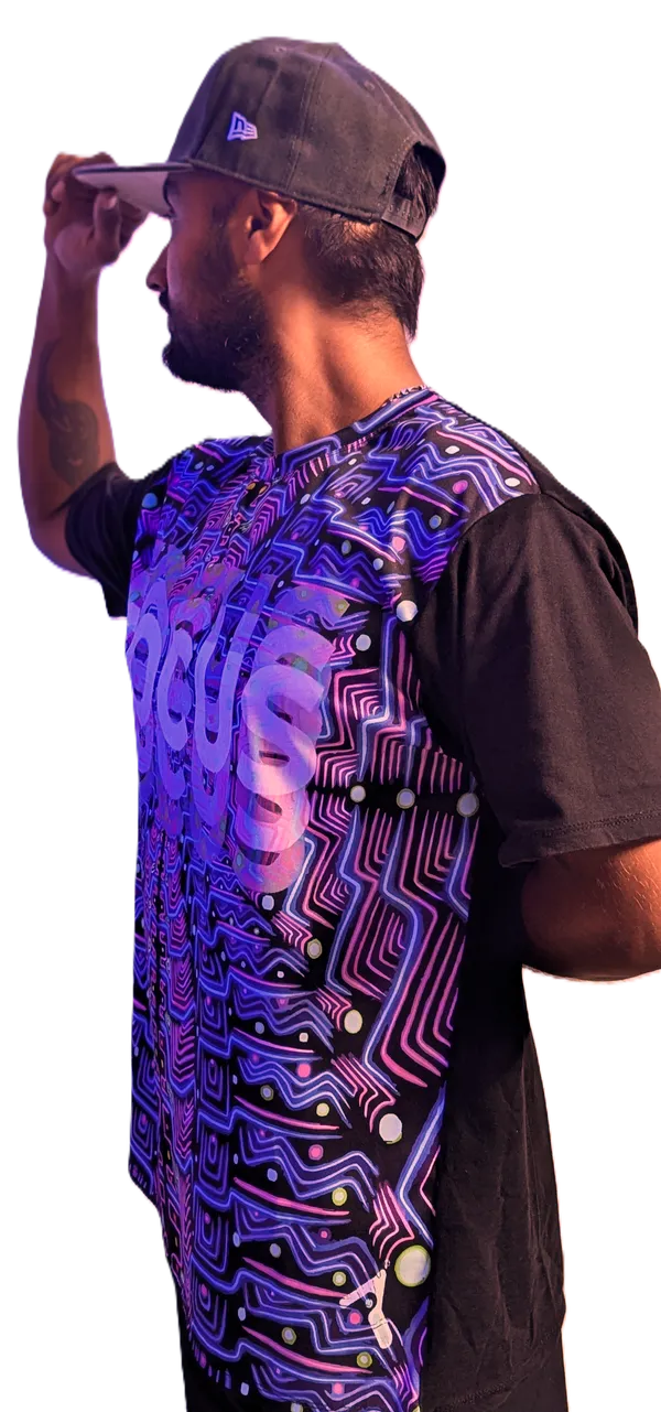 FOCUS_|_UV_REACTIVE_ART_|_SPIRITUAL_JOURNEY__|__UNISEX_T-Shirt_|_210_GSM