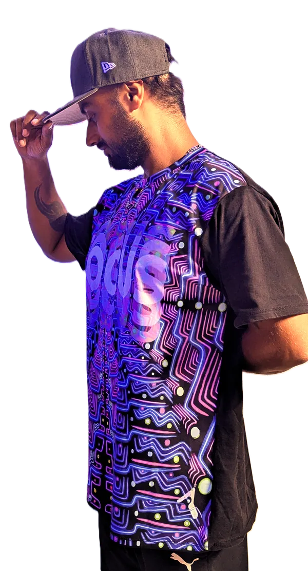 FOCUS_|_UV_REACTIVE_ART_|_SPIRITUAL_JOURNEY__|__UNISEX_T-Shirt_|_210_GSM