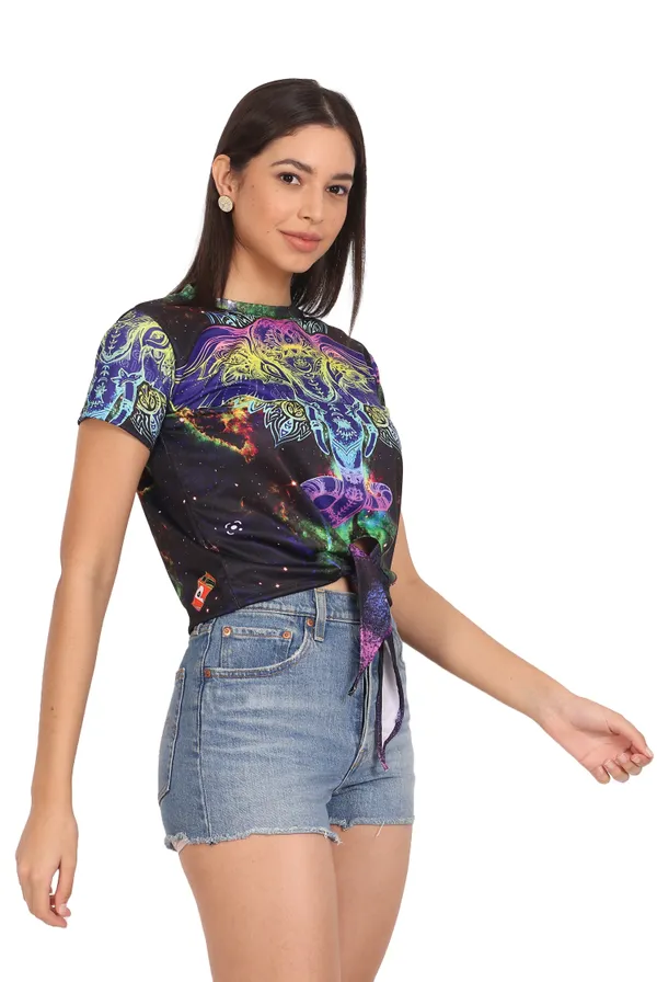 PSY_GANESHA_PORTAL_|_UV_Glow_Design_|_CROP_TOP_|_210_GSM
