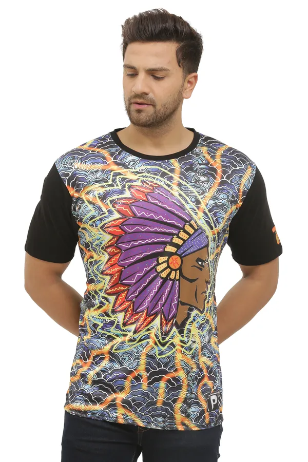 NATIVE-INSANE_ART_|_UV_Reactive_|_Dry_Fit_Micro_&_Bio-Washed_Cotton__|_210_GSM_T-SHIRT