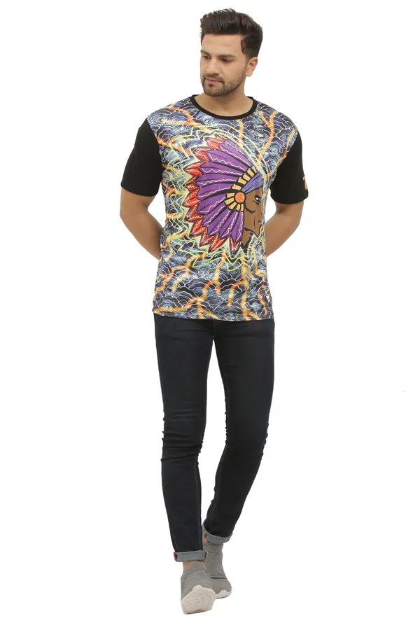 NATIVE-INSANE_ART_|_UV_Reactive_|_Dry_Fit_Micro_&_Bio-Washed_Cotton__|_210_GSM_T-SHIRT