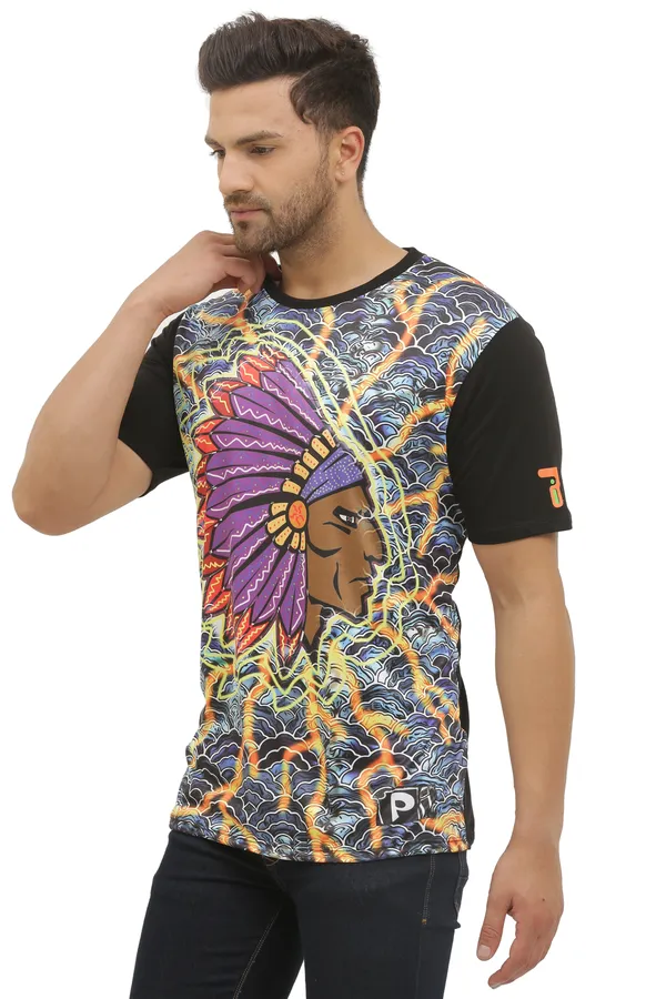 NATIVE-INSANE_ART_|_UV_Reactive_|_Dry_Fit_Micro_&_Bio-Washed_Cotton__|_210_GSM_T-SHIRT
