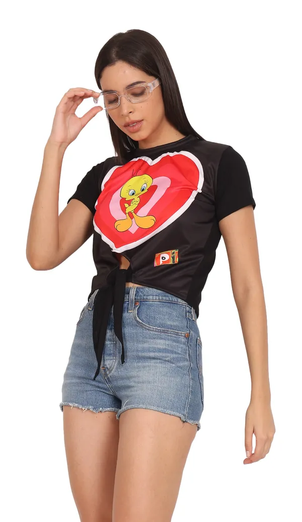TWEETY_LOVE__|__UV_REACTIVE__|_CLASSY_FIT_CROP_TOP_|_210_GSM