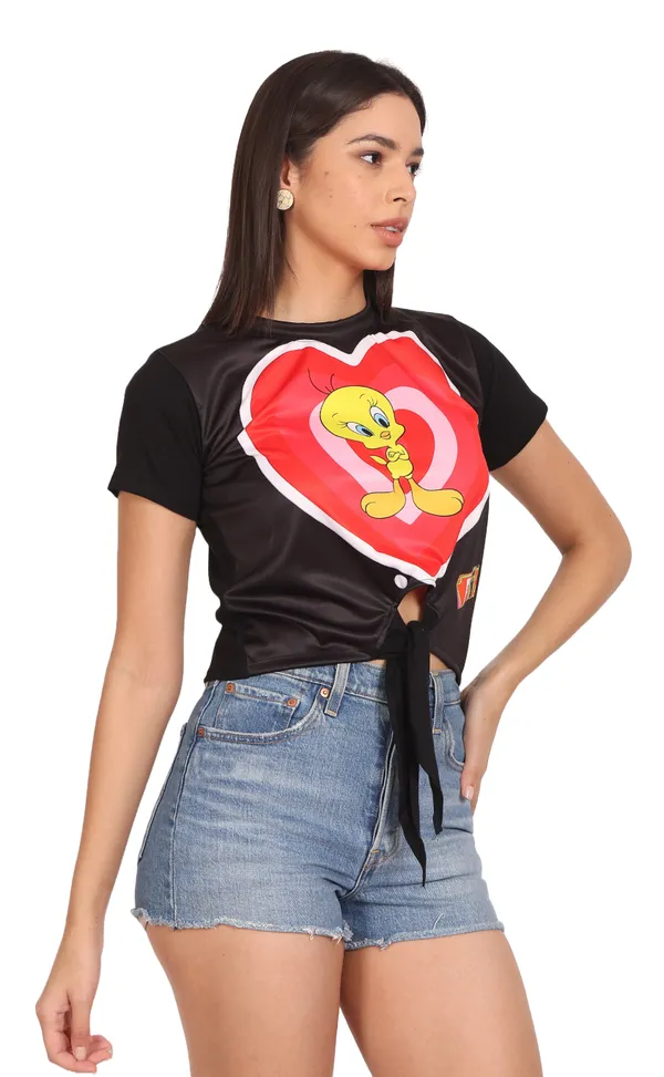 TWEETY_LOVE__|__UV_REACTIVE__|_CLASSY_FIT_CROP_TOP_|_210_GSM