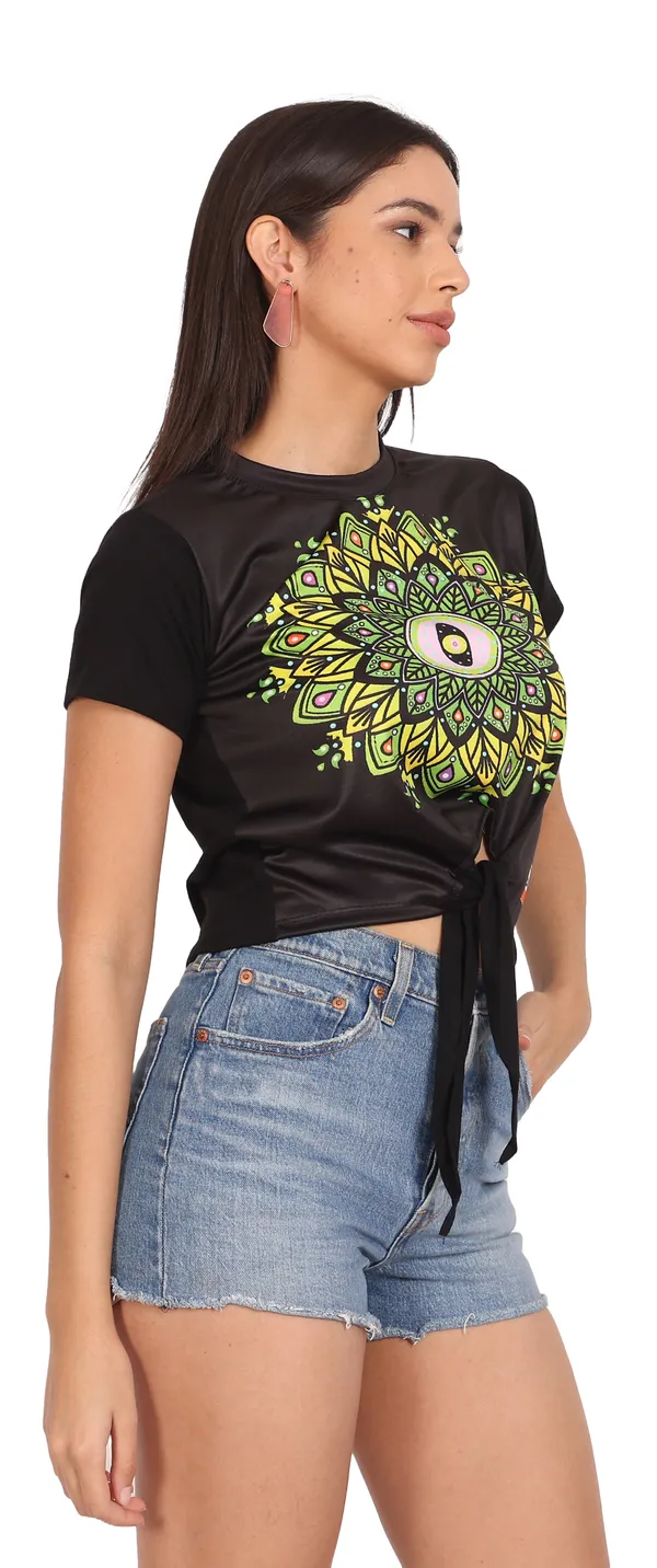PSY_MANDALA_ART_PORTAL_|_UV_Reactive_|_CROP_TOP_|_210_GSM