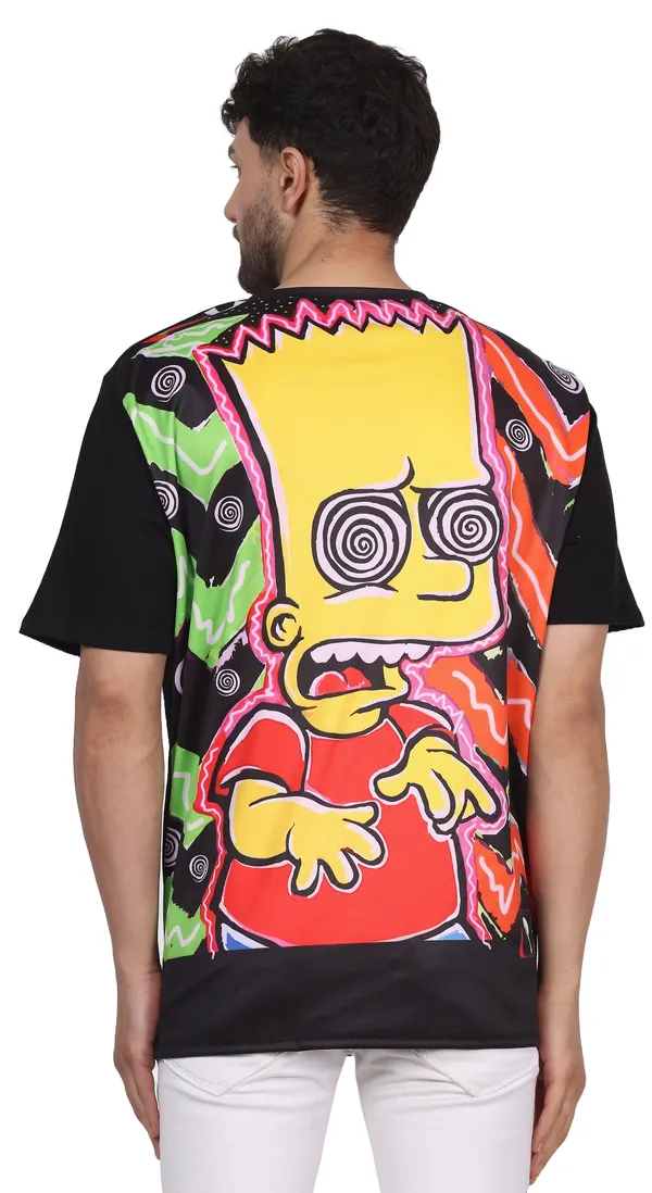 BART-SIMPSON-TRIPPING_UV_Reactive_Party_Wear_T-SHIRT_|_210_GSM