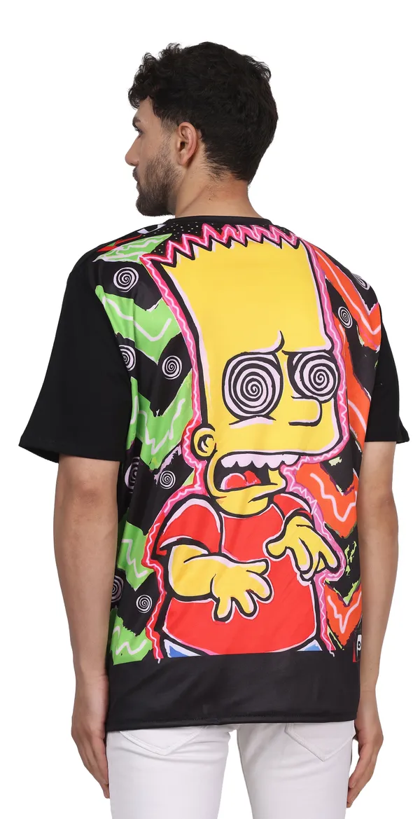 BART-SIMPSON-TRIPPING_UV_Reactive_Party_Wear_T-SHIRT_|_210_GSM