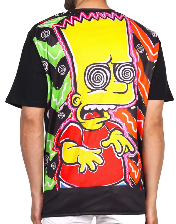 BART-SIMPSON-TRIPPING_UV_Reactive_Party_Wear_T-SHIRT_|_210_GSM